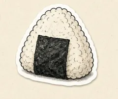 Onigiri rice ball wrapped in nori