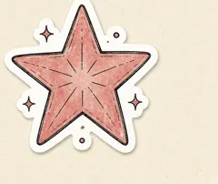Pink sparkle star